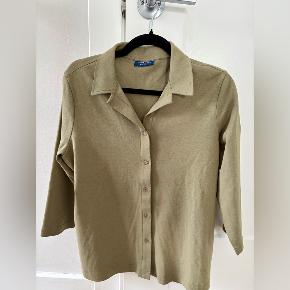 SAINT JAMES Polo Shirt with ¾ Sleeve